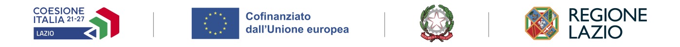 Progetto cofinanziato dall’Unione Europea – Regione Lazio – Coesione Italia 21-27